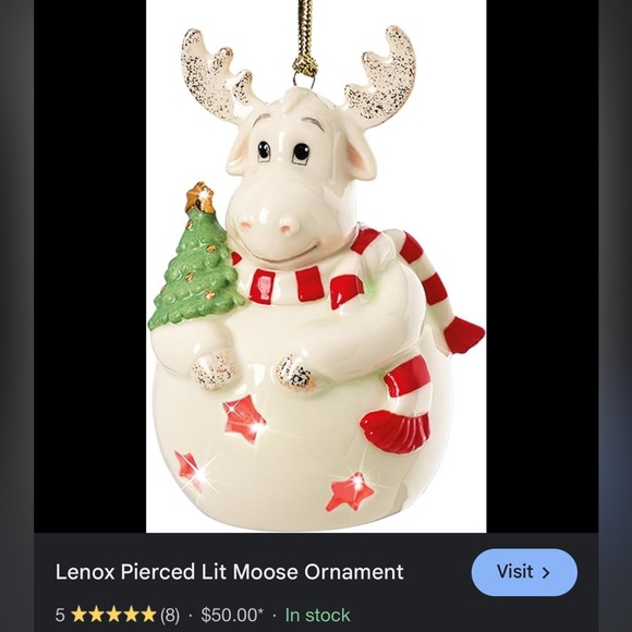 NWT Color changing moose ornament - Picture 5 of 8